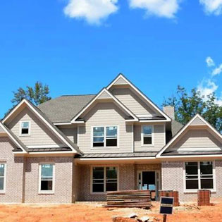 chantier de construction d'une maison