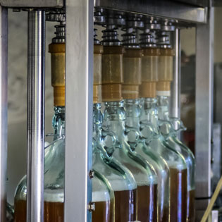 usine de fabrication de bouteilles de cidre