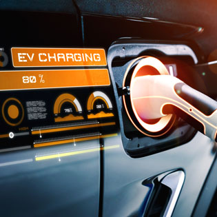 recharge de la batterie électrique d'une automobile