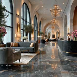 grand hall d'un hôtel palace