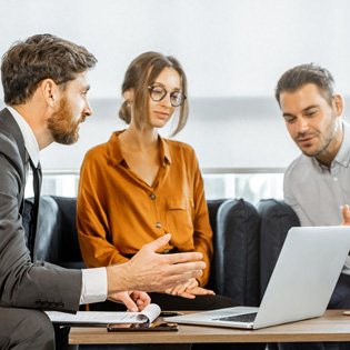 meeting at an office