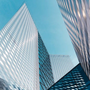 building with the sky