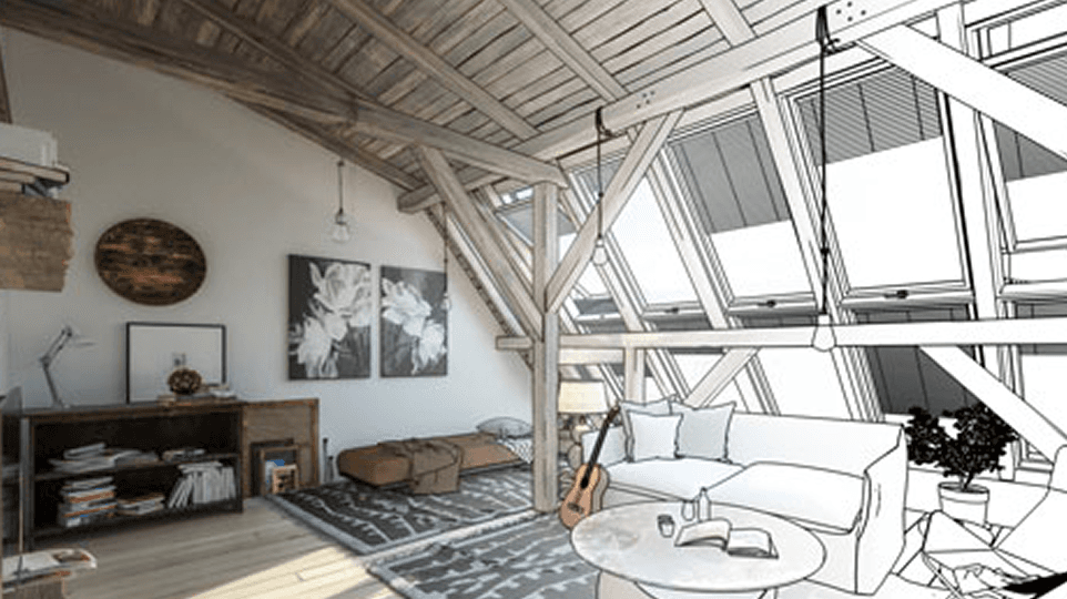 3D modeling of a layout as part of a renovation project