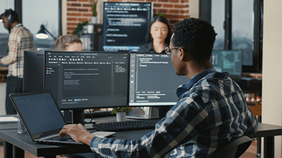 A data scientist working on an artificial intelligence project